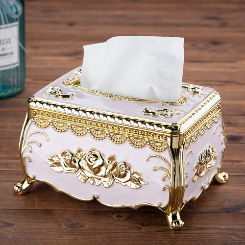 european tissue box exquisite simple light luxury tissue box tissue box european creative napkin carton elegant and natural