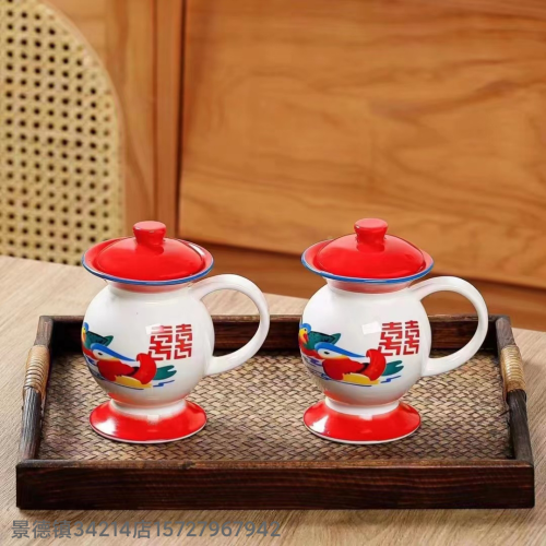 Spittoon Cup Milk Cup Afternoon Tea Cup Student Drinking Cup Kitchen Supplies Jingdezhen Ceramic Cup Mug