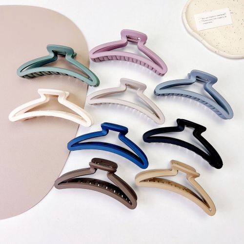 Frosted Large Hairpin Korean Updo Hair Clip Girl‘s Head Hair Clip Headdress Large Shark Hairpin Wholesale