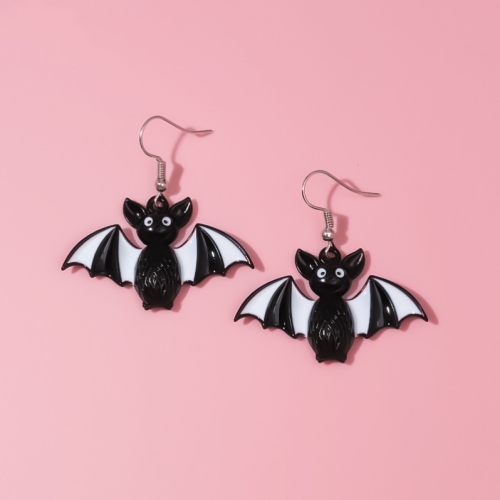 cross-border e-commerce new halloween party ghost spider bat earrings exaggerated horror ghost earrings jewelry