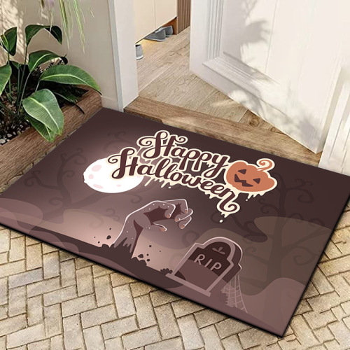 in stock cross-border new arrival halloween floor mat home holiday decoration carpet floor mat entrance door door mat foreign trade