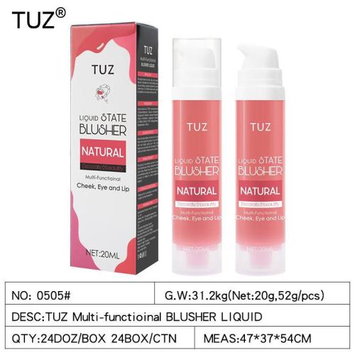 0505-tuz Moisturizing Liquid Blush Natural Makeup Complexion Improvement Highlight Brightening Easy to Push Liquid Blush Cross-Border