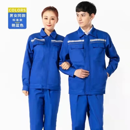 Anti-Static Full-Process Inner Edge Polyester-Cotton Work Clothes， Customized Work Clothes， Factory Clothing Customized
