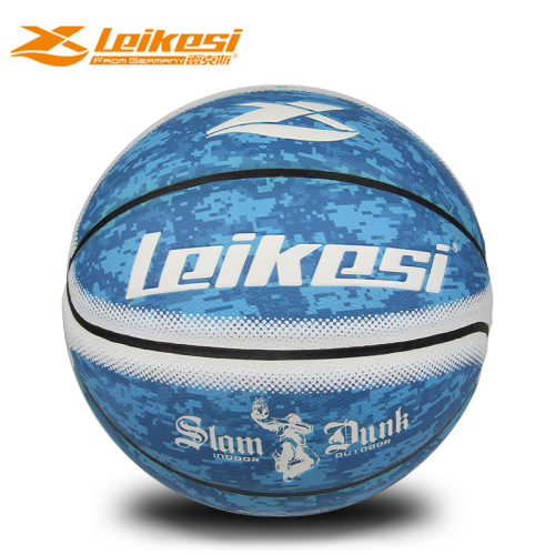 Genuine Rex Pu Flower Ball Wear-Resistant Blue Men and Women No. 7 Training and Learning Indoor and Outdoor Universal street Leather Basketball
