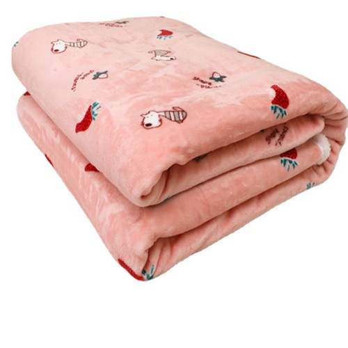 source manufacturer custom printing flannel blanket double-layer lambswool nap blanket thickened coral fleece blanket