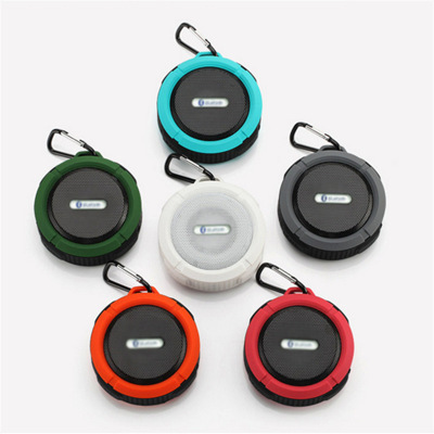 C6 Bluetooth Speaker Outdoor Suction Cup Mini Bluetooth Waterproof Stereo System Vehicle-Mounted Mobile Phone Subwoofer Mini Speaker Wholesale