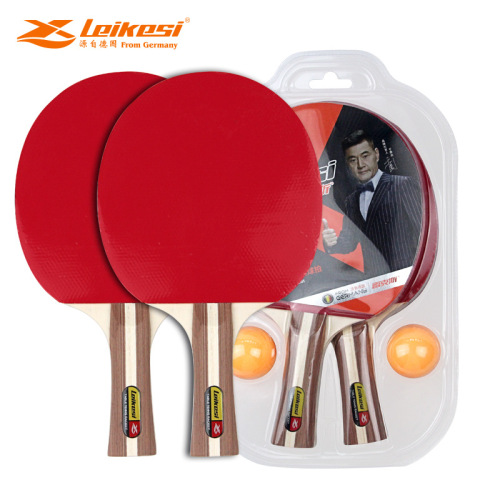 rex lks-2122 long and short 2 balls 2 shots first grade poplar double reverse glue table tennis racket processing suction card package