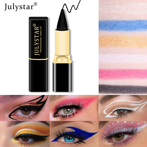 make-up eyeliner waterproof and oil-proof cream not easy to smudge long-lasting quick-drying sweat and no smudge color eyeliner wholesale