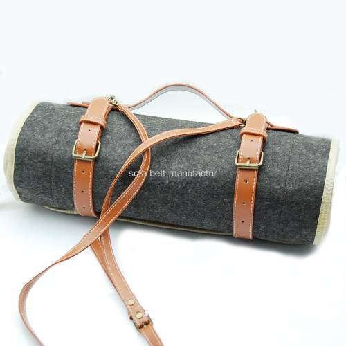 Outdoor Shoulder Strap Moisture Proof Pad Strap Portable Lap Robe Band Leather Yoga Mat Handle One Piece Dropshipping