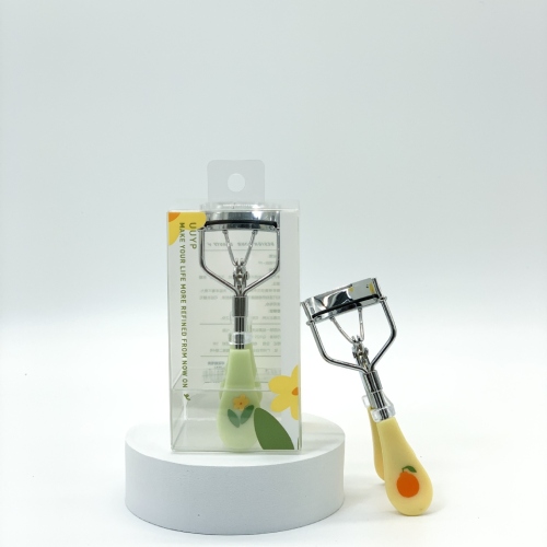 single pack printing eyelash curler natural stainless steel wide-angle portable eyelash clip eyelash curler for beginners