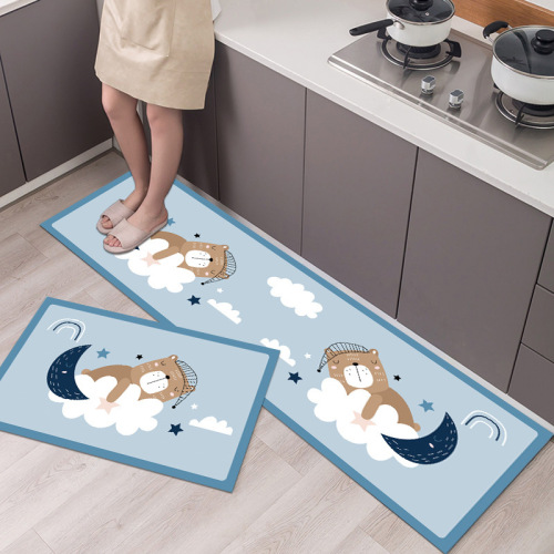 brilliant floor mat exclusive for cross-border kitchen printed carpet floor mat batoom entrance long strip entrance floor mat