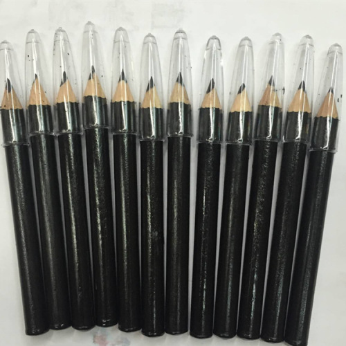 10cm Long Eyebrow Pencil Eyeliner Eyebrow Brush 12 PCs OPP Bag