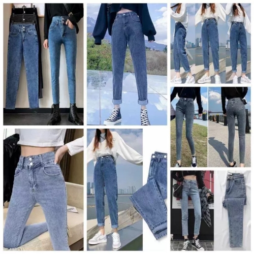 factory direct sales women‘s jeans skinny trousers storage pen lead straight denim trousers stall miscellaneous wholesale