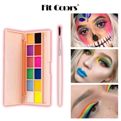 Fit Colors Water Soluble Body Painting Cream Fluorescent Painting Facial Body Graffiti Pigment Eyeliner Cream Cross Border