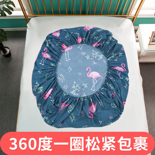 Fitted Sheet Single Piece Bedspread Simmons Protective Cover Cartoon Bedspread 1.5 M1.8m2.0 Pure White cloth Non-Slip Dustproof 
