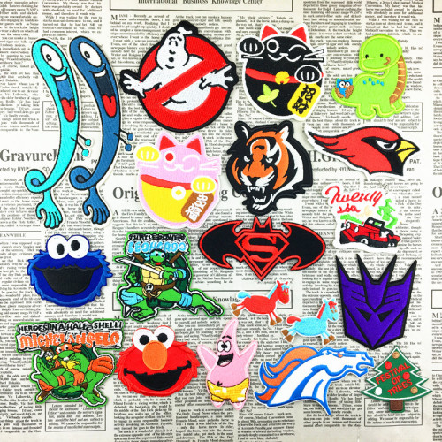 factory direct supply cartoon cloth stickers decorative clothes stickers patch stickers can be sewed and ironed a variety of optional embroidery cloth stickers