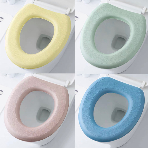 Household EVA Foam Toilet Mat Waterproof Toilet Mat Universal Toilet Ring Thickened Adhesive Cartoon Toilet Stickers