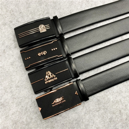 New Stall Automatic Belt Men‘s Belt Super Fiber Scratch-Resistant Strip Business Pant Belt Factory Wholesale