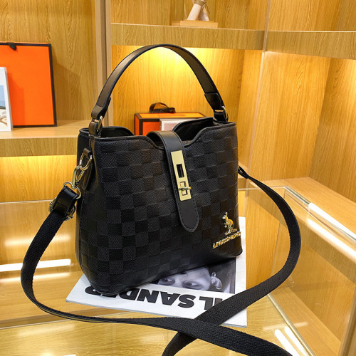 women‘s bag fashion high sense niche bucket bag crossbody bag large capacity handbag
