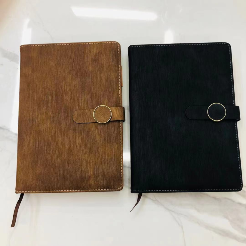 PU Leather Business Notepad Office Learning Notebook with Magnetic Snap Leather Cover Heart Book Customizable Logo