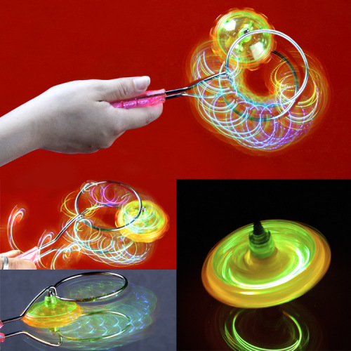 Luminous Gyro Toy Magic Track Gyro Night Market Stall Hot Sale Children‘s Toy Yo-Yo Yo-Yo
