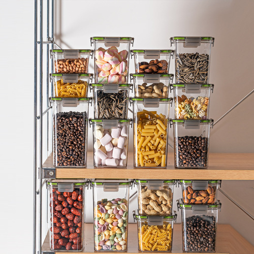 Refrigerator Storage Box Kitchen Food Grade Sealed Cans Moisture-Proof Food Storage Box Grain Nut Storage Tank