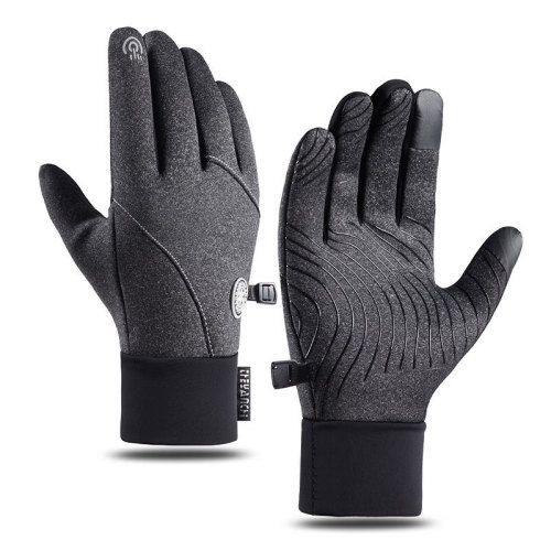 cycling gloves men‘s autumn and winter outdoor non-slip sports fitness cycling driving touch screen fleece-lined thermal gloves men‘s