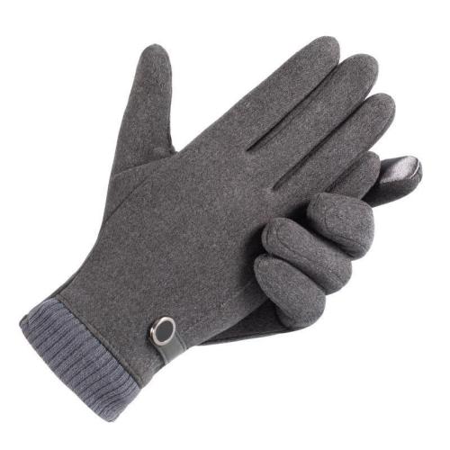 men‘s Touch Screen Gloves Winter Windproof Warm Fleece-Lined Lukou Outdoor Cycling Sports Cycling Touch Screen Fashion Gloves