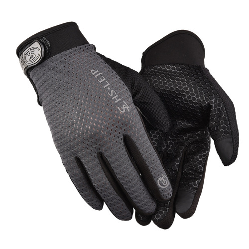 spring and summer sun protection gloves driving non-slip thin gloves touch screen bicycle gloves full finger fitness gloves
