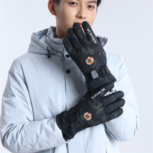 fisherman‘s notes winter ski gloves fleece-lined thickened riding gloves palm non-slip touch screen warm gloves male winter