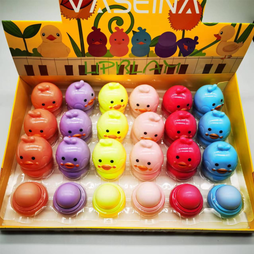 Cartoon Cute Duck Lipstick Color Changing Moisturizing Moisturizing Lip Balm Foreign Trade Exclusive for Wholesale
