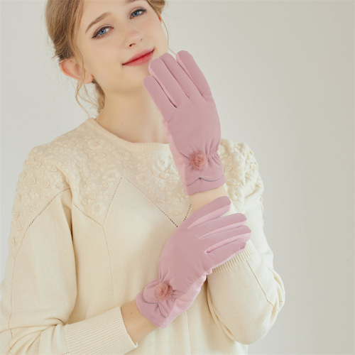 winter gloves women‘s origin supply fleece-lined thickened winter outdoor riding warm gloves touch screen gloves women