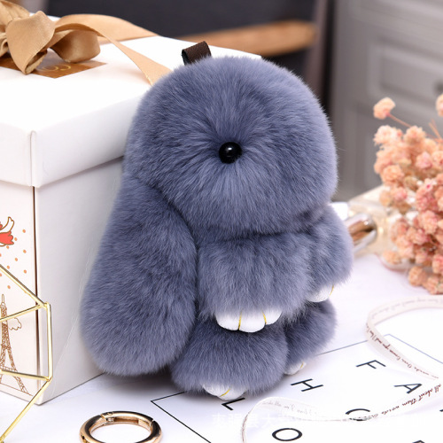 wholesale rex rabbit fur pretending to be dead rabbit cute rabbit pendant car keychain accessories self-produced and sold first-hand supply