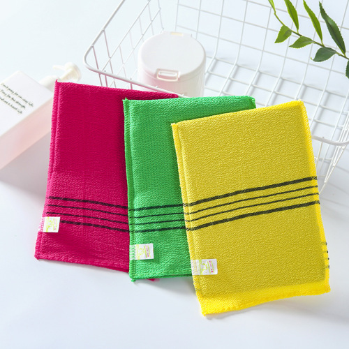 bath towel gloves korean single-layer bath thin double-sided bath towel gloves back bath supplies mud rubbing artifact
