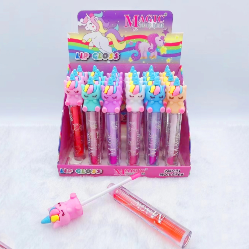 Unicorn Color Changing Lip Lacquer Nourishing Moisturizing Clear and Lasting No Stain on Cup Temperature Change Lipstick