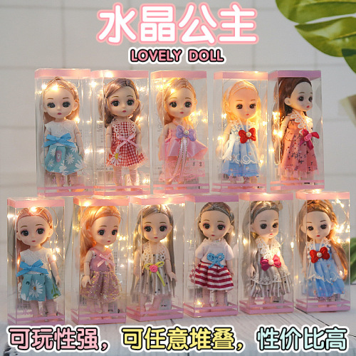 6-inch light princess doll hand toy shangchao hot sale girl online celebrity led hand with 18cm doll