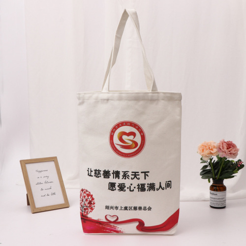 factory customized color printing canvas tote bag blue canvas bag with snap button inner bag student shoulder canvas bag customized