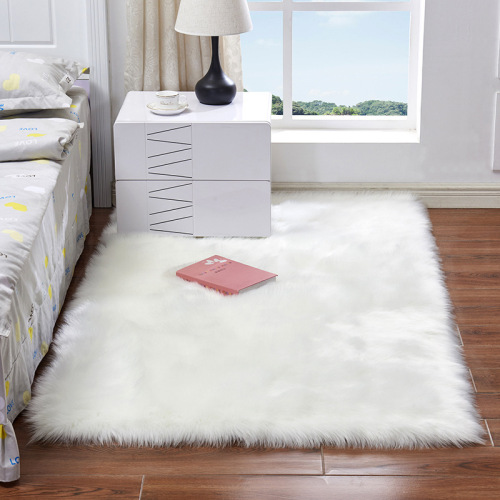 Hongrili Cross-Border Wool-like Carpet Bedside Mats Household Plush Window Cushion Living Room Sofa and Tea Table Carpet