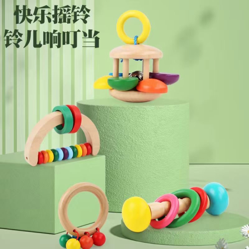 wood bell baby toy