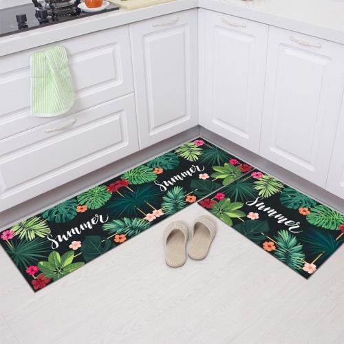 Hongrili Household Kitchen Floor Mat Long Rug Absorbent Non-Slip Door Mat Living Room Disposable Thiened Door Mat