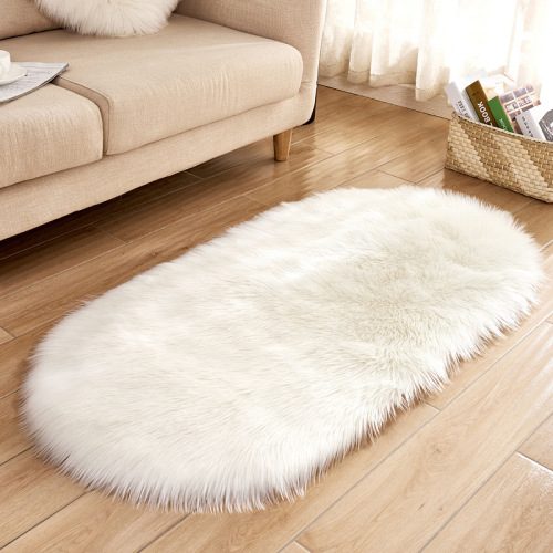 Hongrili Cross-Border Creative Home Wool-like Carpet Non-Slip Floor Mat Living Room Sofa Cold-Proof Floor Mat Bedroom Mat