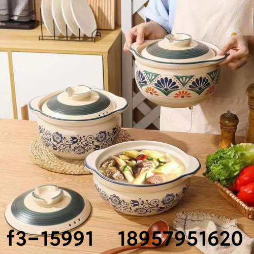 ceramic stew pot japanese soup pot jingdezhen soup pot set ceramic bowl ceramic spoon ceramic plate dinner plate stew pot casserole