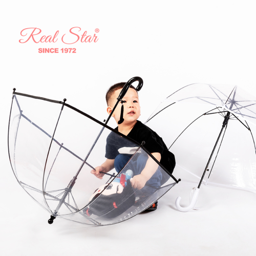 rst116a-t children‘s transparent umbrella apollo arch umbrella long handle plastic umbrella wholesale xingbao umbrella