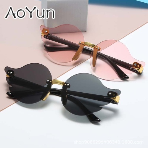 new cartoon wings children‘s uv protection sunglasses frameless copy fashion boys and girls sunglasses wholesale
