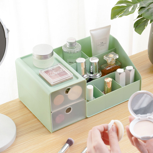 cosmetic storage box drawer-type cosmetic storage box plastic jewelry lipstick finishing box desktop dressing box