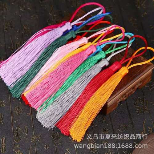 12cm Lanyard Fimbrilla DIY Short Tassel Pendant Chinese Knot Accessories Short Tassel Accessories Chinese Knot Tassel
