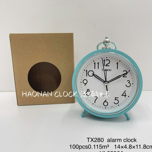round simple cute cartoon pattern alarm clock bedside decoration student gifts