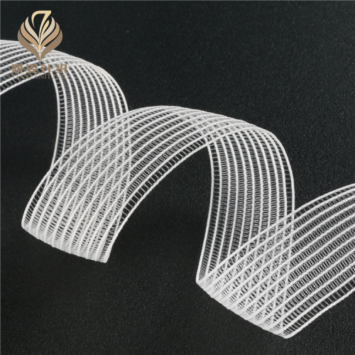 1cm-10cm transparent mesh fish silk elastic band black and white 4.5cm fish screen eye elastic ultra-thin elastic band