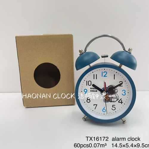 3.8-inch bell clock simple cartoon astronaut alarm clock
