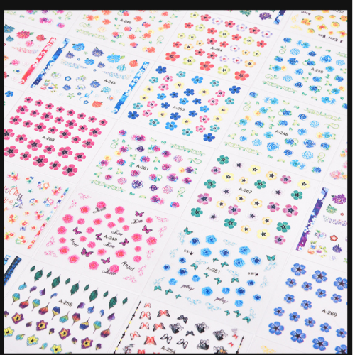 Cross-Border New Arrival EDM Carnival Nail Stickers Nail Decals Cartoon Children‘s Nail Stickers Dancing Nail Stickers